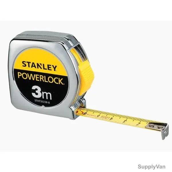 Stanley Powerlock Measuring Tape, STHT33203-8, 3 Mtrs