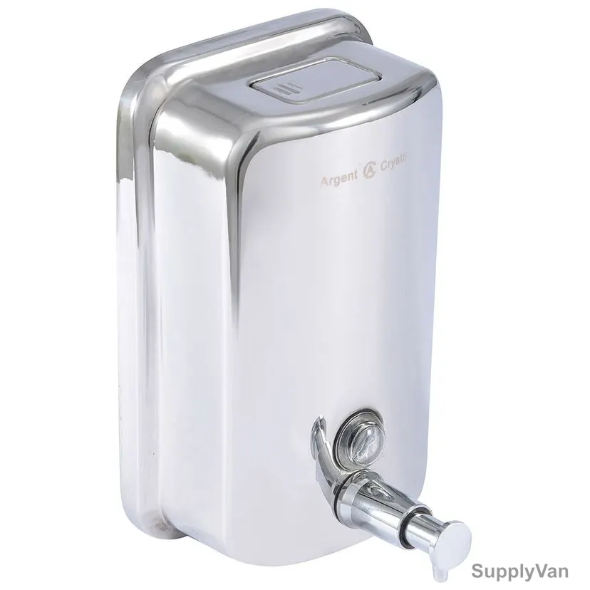 Argent Crystal Soap Dispenser, 23902, Silver Colour, Steel