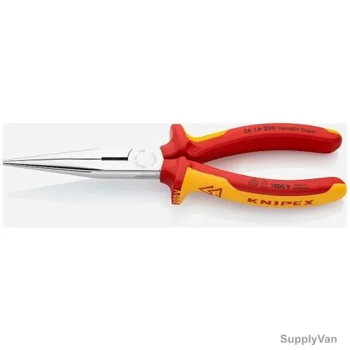 Knipex Snipe Nose Side Cutting Plier, 2616200, 200MM