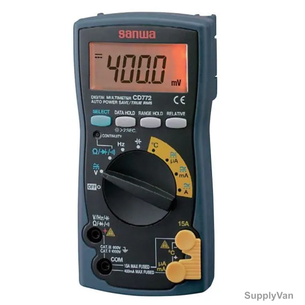 Sanwa Digital Multimeter, CD772, 1000V, 4000 Count