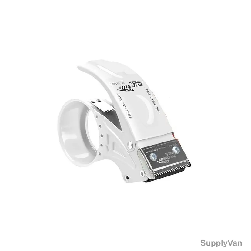 Prosun Heavy Duty Handheld Packing Tape Dispenser, Metal, 50MM, White