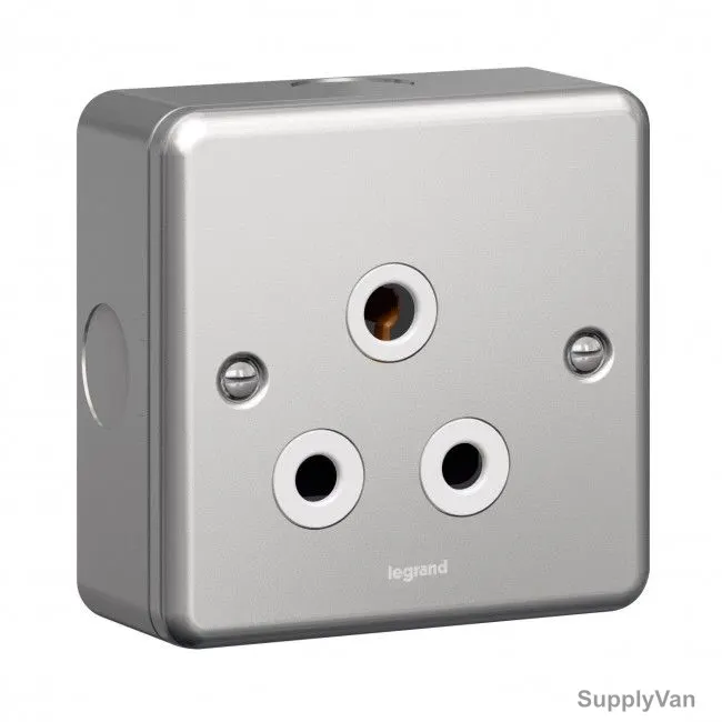 Legrand Unswitched Socket, 733865, Synergy, 13A, 250V, 1 Gang, Grey