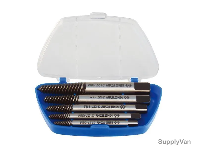 Kingtony Screw Extractor Set, 11205SQ, 5 Pcs/Set