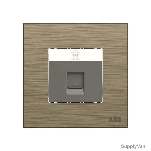 ABB Telephone Socket, AM32144-AG, Millenium, 4P, 1 Gang, RJ11, Antique Gold