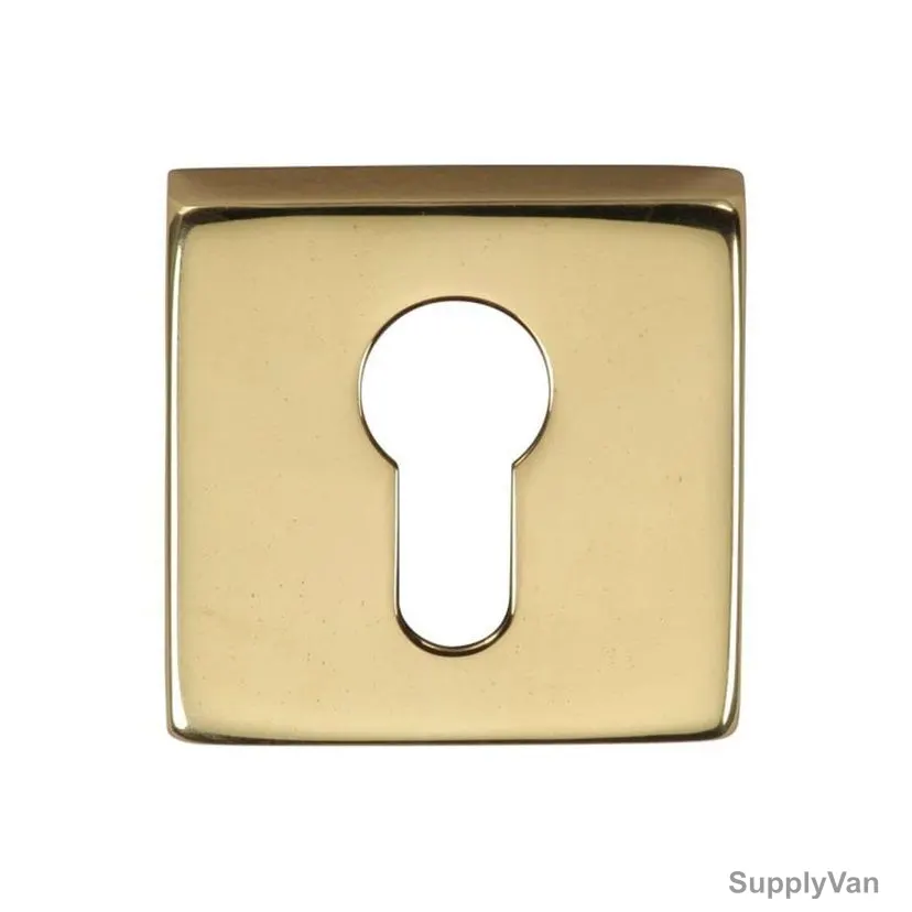 Dorfit Euro Profile Key Hole, DTES002-GP, Stainless Steel, 53MM Width x 53MM Length, Gold Plated — image 1