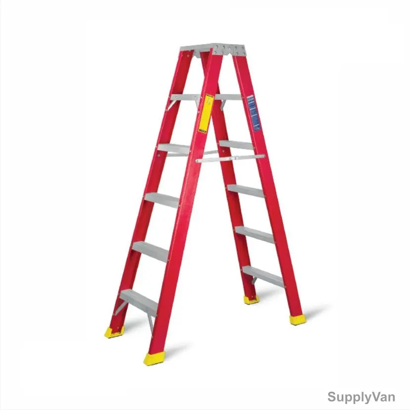 Topman Double Sided Ladder, FRPDS5, Fiber Glass, 5 Steps, 150 Kg Loading Capacity — image 1
