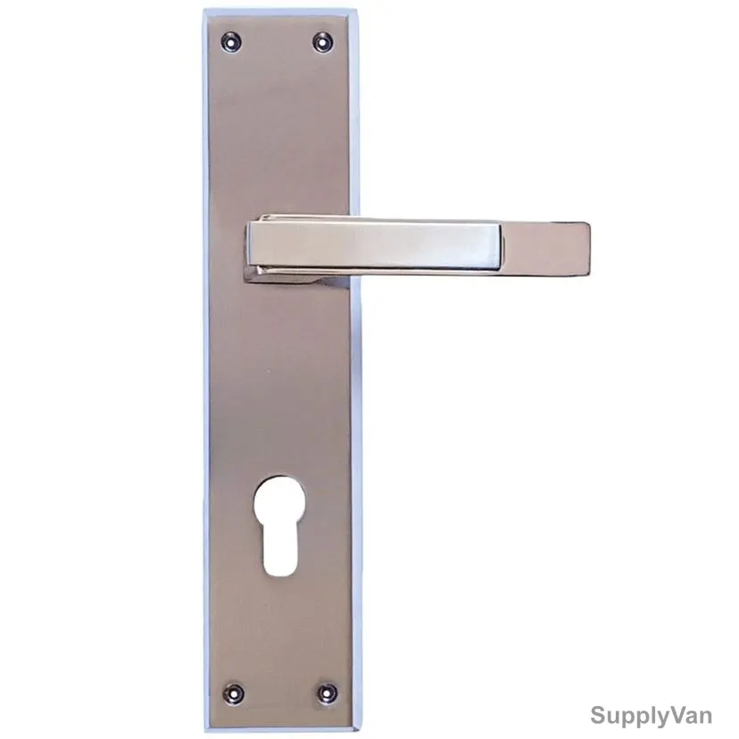 Dorfit Mortise Handle, Alfa, Zinc/Stainless Steel, 10 Inch