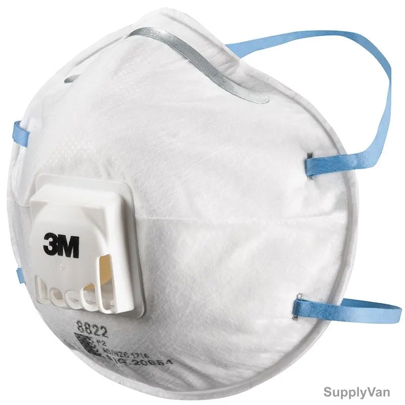 3M Disposable Respirator, 3M8822, FFP2, Grey, PK10