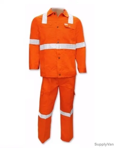 Unique Twill Cotton Pant and Shirt With Reflective Tape, PS-07, 200GSM