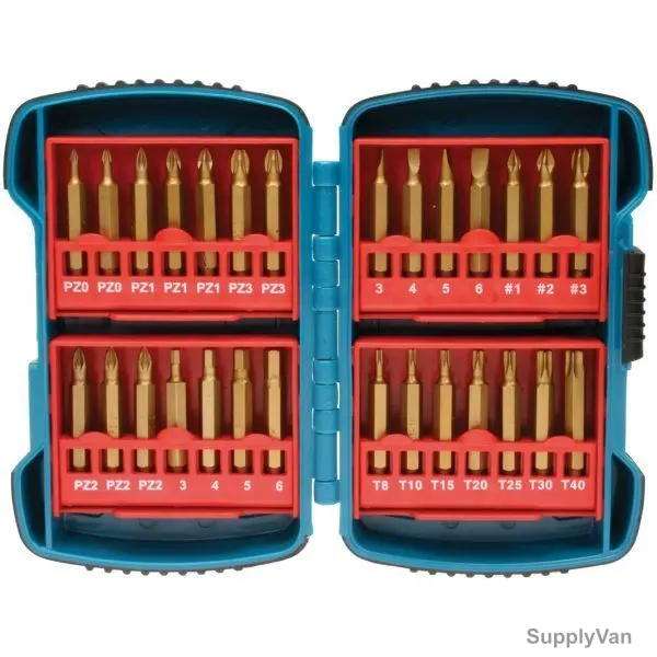 Makita Bit Set, P-51976, 50MM, Titanium Coated, 28PCS