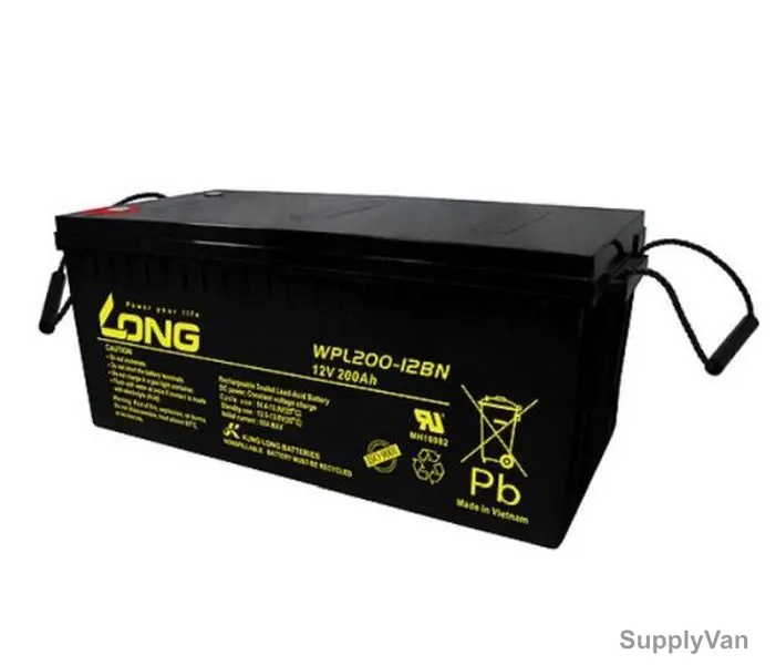 Long Valve Regulated Lead Acid Battery, WPL200-12BN, 12V, 200Ah