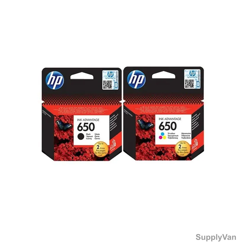 HP Original Ink Cartridge Set, F6V25AE-F6V24AE, Inkjet, 652, Multicolor, 2 Pcs/Set — image 1