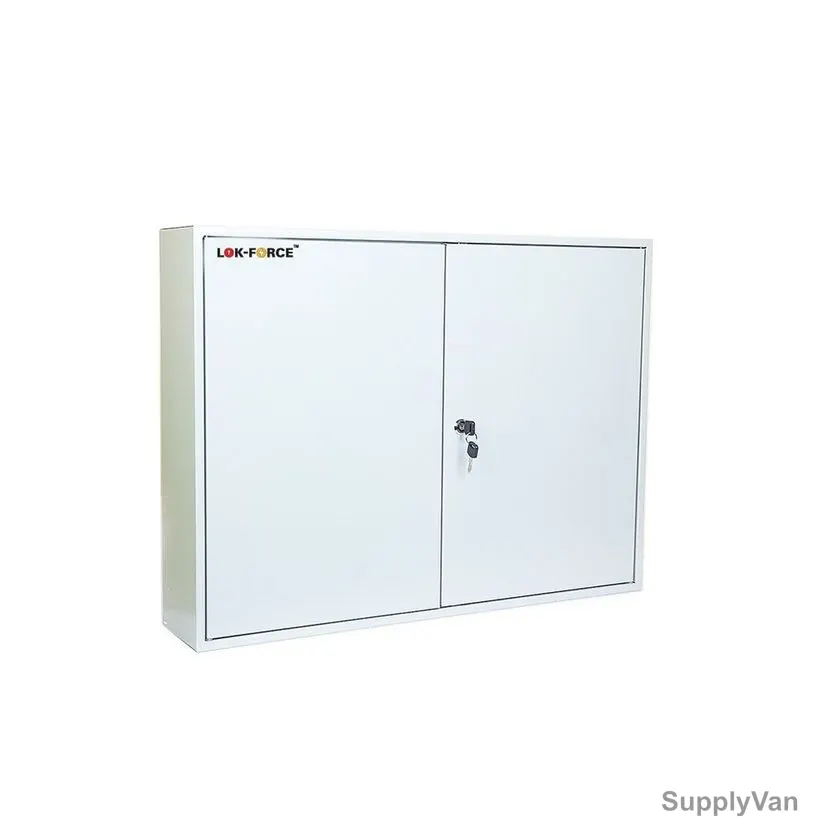 Lok-Force Heavy Duty Key Cabinet, KC-LFHD-400, Steel, 400 Keys Capacity, Grey — image 1