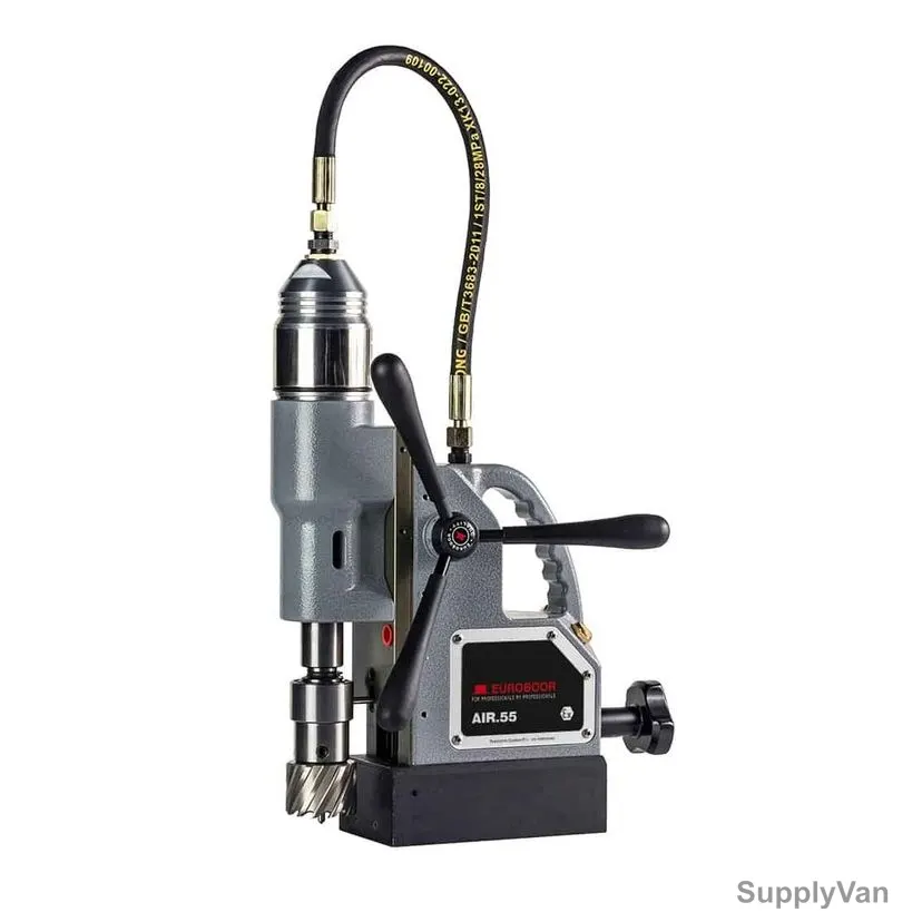 Euroboor Pneumatic Magnetic Drilling Machine, AIR.55, 55MM Cutting Dia — image 1