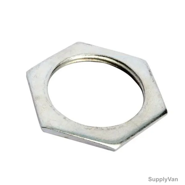 Burn Hexagonal Locknut, BN-BLN25, Galvanised Steel, 25MM