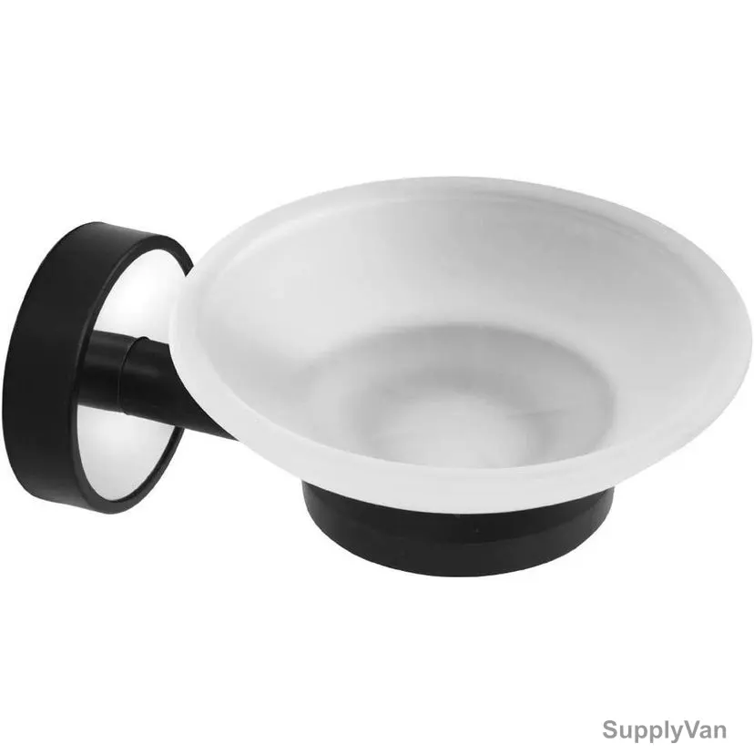 Kapitan Soap Dish Holder, 63-01, Optimo, Stainless Steel/ABS, Polished, Silver/Black — image 1