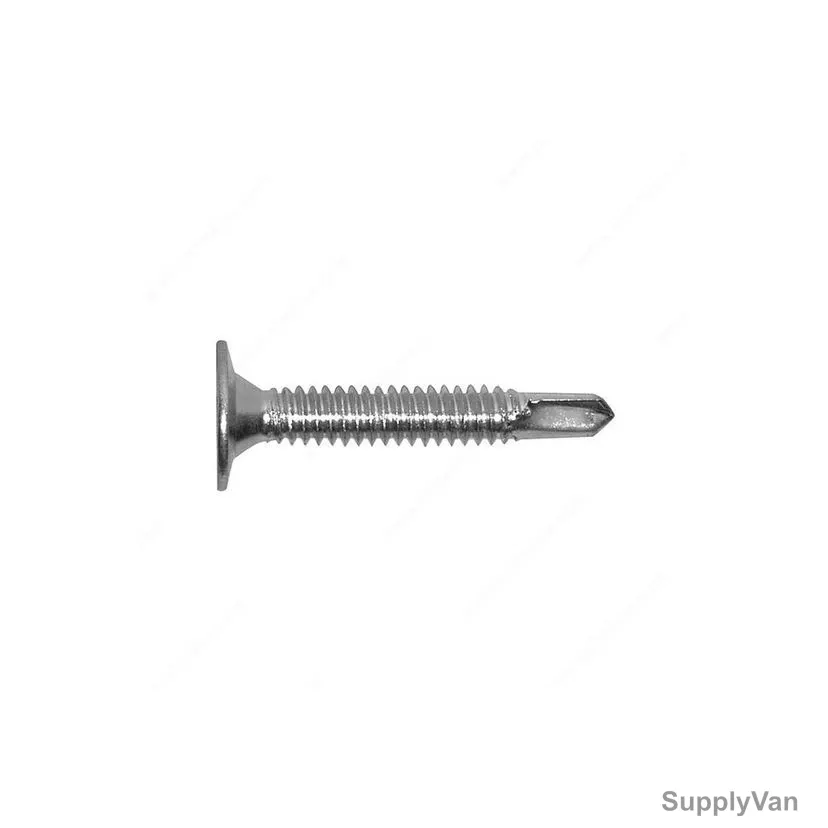 Channel Screw, Metal, Coarse, 7/16 Inch, PK1000
