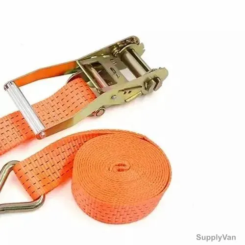 Citech Heavy Duty Straps Ratchet and Fastening Tape Tie Down Hook, Polyester, 2 Inch Width x 10 Mtrs Length