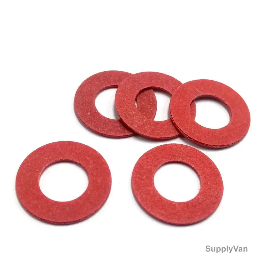 Fiber Washer, 3/8 Inch, Red, 1000 Pcs/Pack