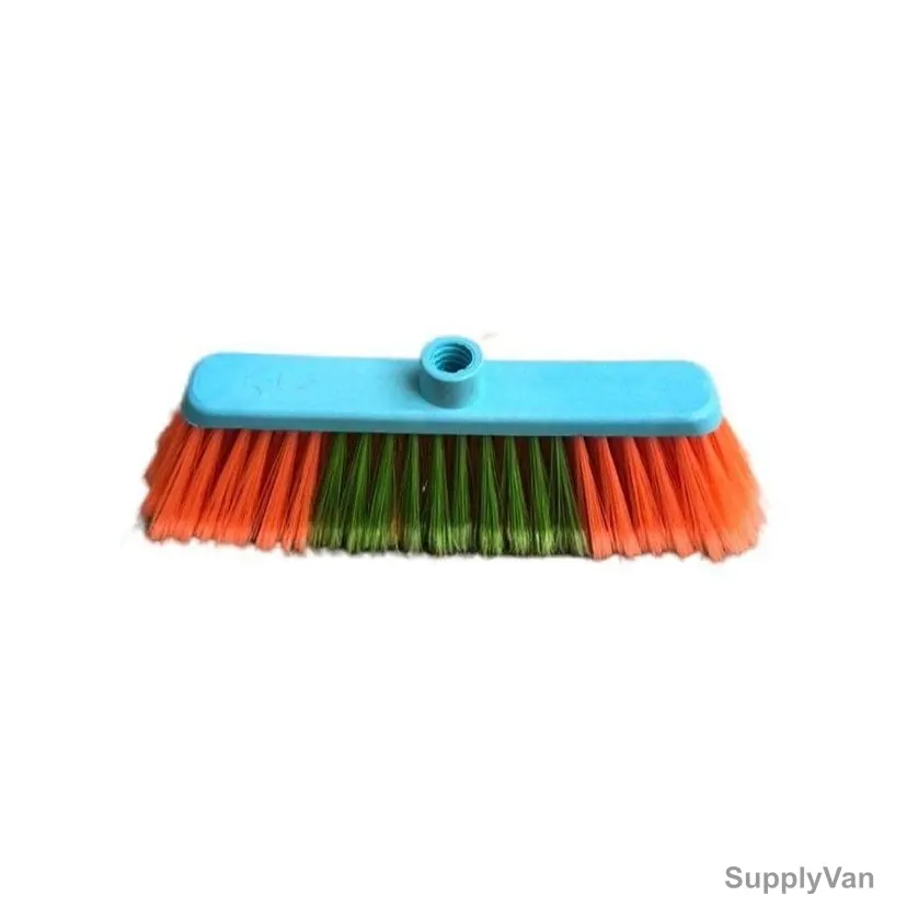 Akc Soft Broom With 130CM Metallic Handle, SB42+BH05R, Plastic, 4CM Height x 32CM Length, Multicolor — image 1