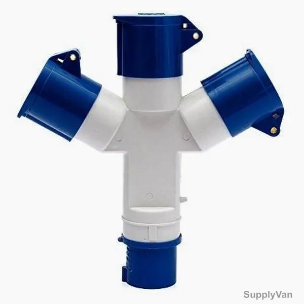 Uhcom 3 Way Socket And 3 Pin Plug, 220-250V, 16A