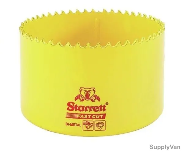 Starrett Hole Saw, FCH177MM, High Speed Steel, 177MM, 5.5 TPI, Yellow