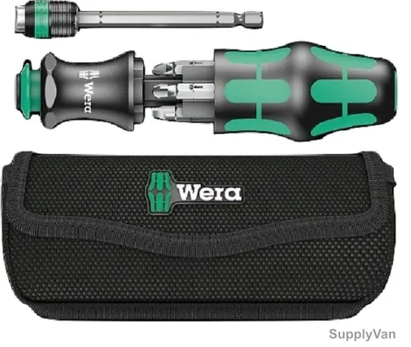 Wera Screwdriver Set W/Pouch, 05-051024-001, Kraftform Kompakt 25 Series