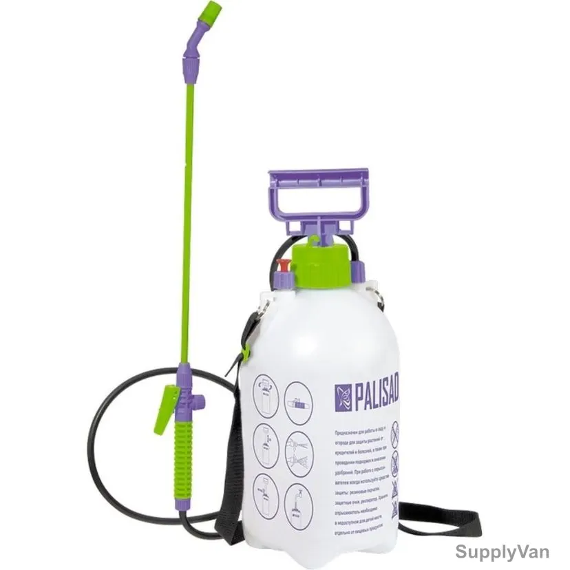 Palisad Garden Sprayer With Pump, Hose and Sprinkler, 647408, 1.2 Mtrs, 40 PSI, 5 Ltrs, Multicolor
