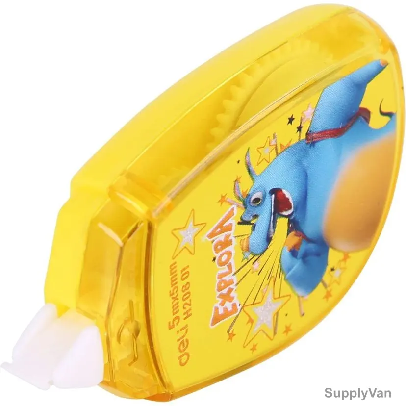 Deli Correction Tape, EH20801, 5MM Width x 5 Mtrs Length, Yellow