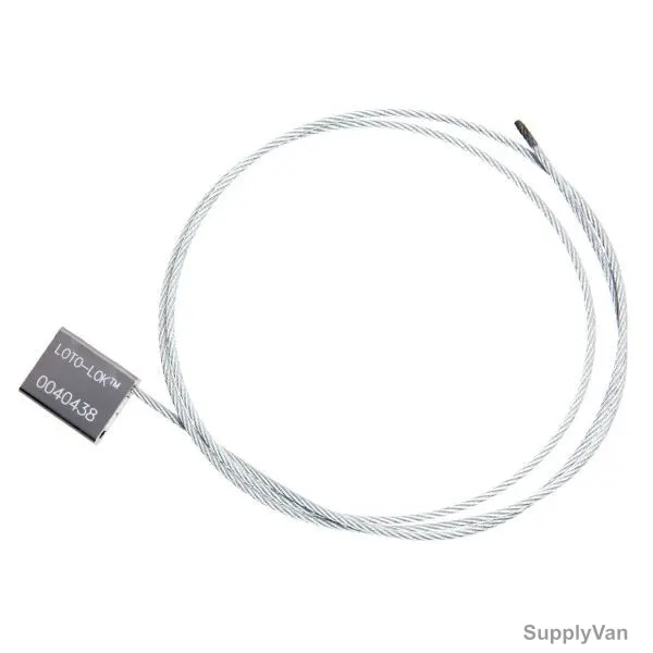 Loto-Lok Car Seal, CS-GRY-1M, 2.5MM x 1 Mtrs, Grey