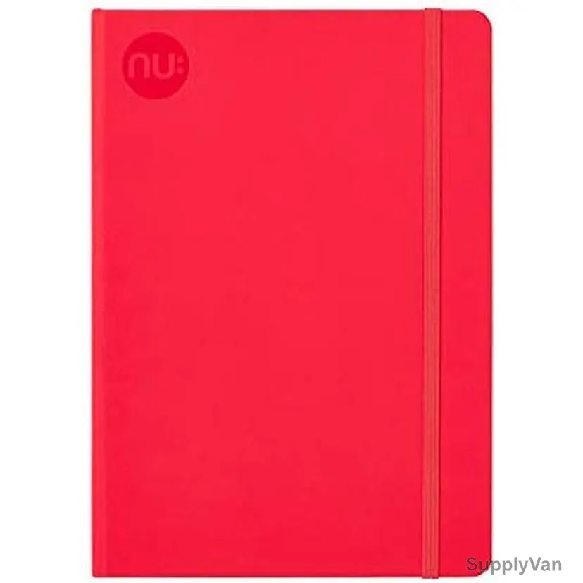 Nuco Journal Notebook, Spectrum, A5, 80 Gsm, 160 Pages, Red