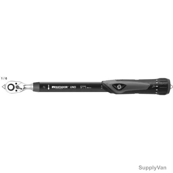 Matador Torque Wrench, 6175-0050, 3/8 Inch, 10-50 Nm