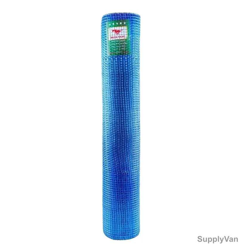 Musu Tang  Safety Mesh, BFM411, Fiberglass, 4 Inch x 25 Mtrs, Blue