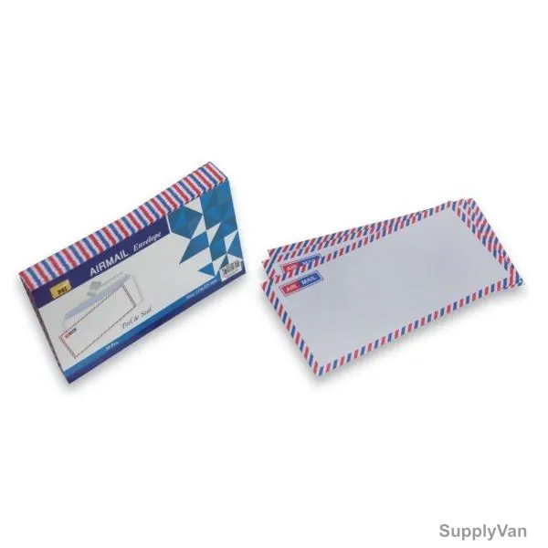 PSI Airmail Envelope, PSAM800101PI, 80 Gsm, 115 x 225MM, 50 Pcs/Pack