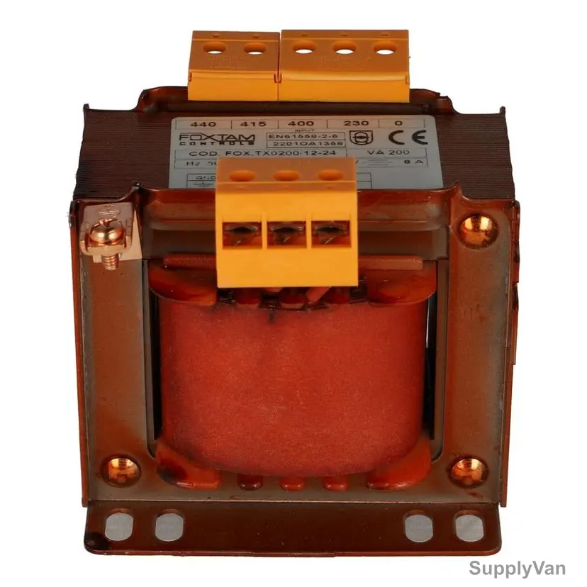 Foxtam Power Transformer, Fox-TX-0200-1, 12-24VAC, 200VA