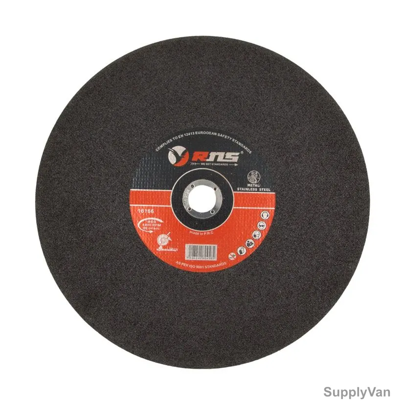 Rns Standard Metal Cutting Disc, 3MM Thk, 25.4MM Bore Dia x 355MM Disc Dia, 25 Pcs/Pack