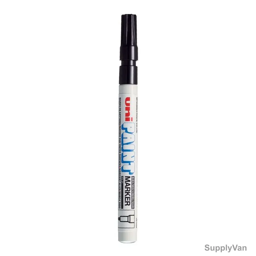Uni-Ball Bullet Tip Paint Marker, PX21-BK, 0.8-1.2MM Tip Size, Black, 12 Pcs/Pack