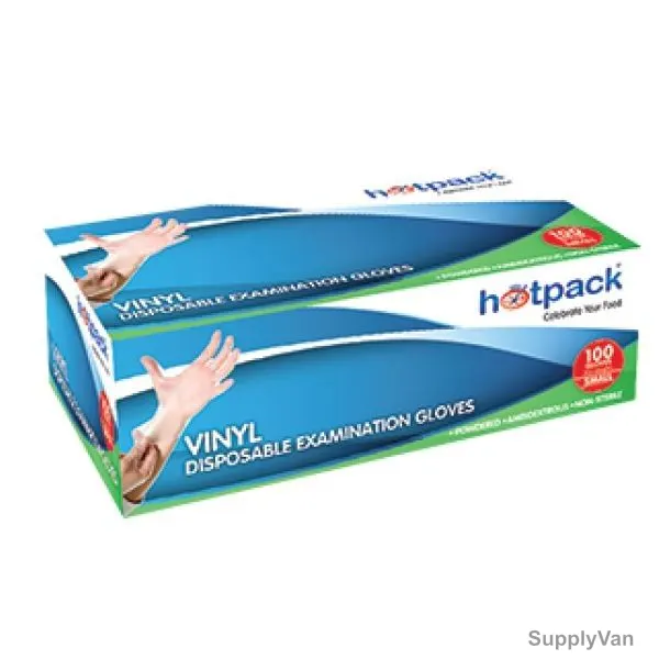 Hotpack Powdered Vinyl Gloves, VGM, M, 1000 Pcs/Carton — image 1