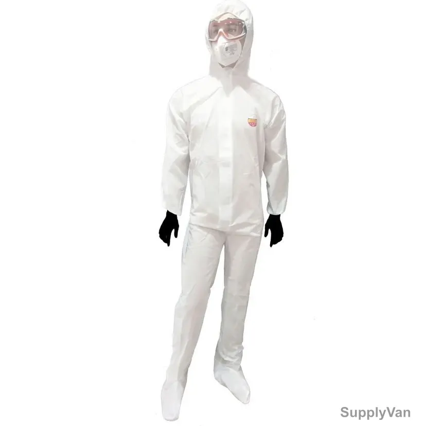 TSGC Coverall, F507053002, Polypropylene, 3XL, White
