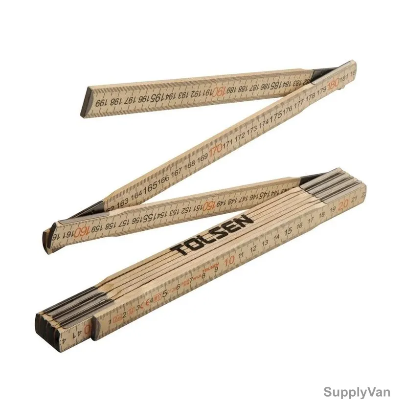 Tolsen Folding Ruler, 35046, 2 Mtrs