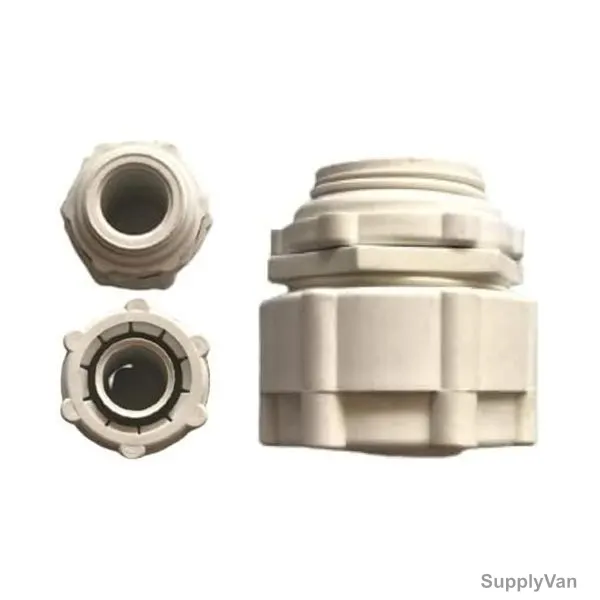 PVC Flexible Adapter, 25MM Inner Dia, White, 100 Pcs/Pack