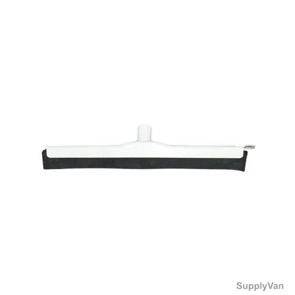 Akc Heavy Duty Floor Squeegee With Metallic Handle, WP47W+BH05W, Natural Rubber, 45CM, White — image 1