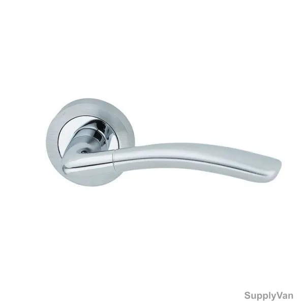 Dorfit Heavy Duty Door Handle, Steel, Silver