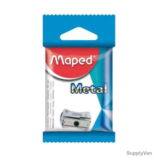 Maped Classic Pencil Sharpener, MD-006600, 1 Hole, Silver