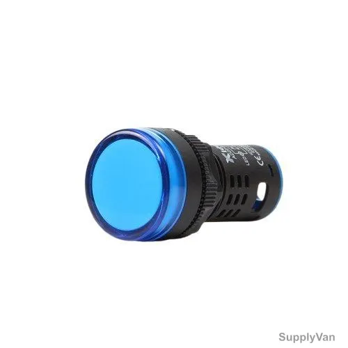 Xider LED Indicator Lamp, AD22-22DS, 220VAC, 22MM, Blue, 50 Pcs/Pack