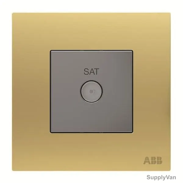ABB Sat Socket, AM30344-MG, Millenium, F-Type, Gold