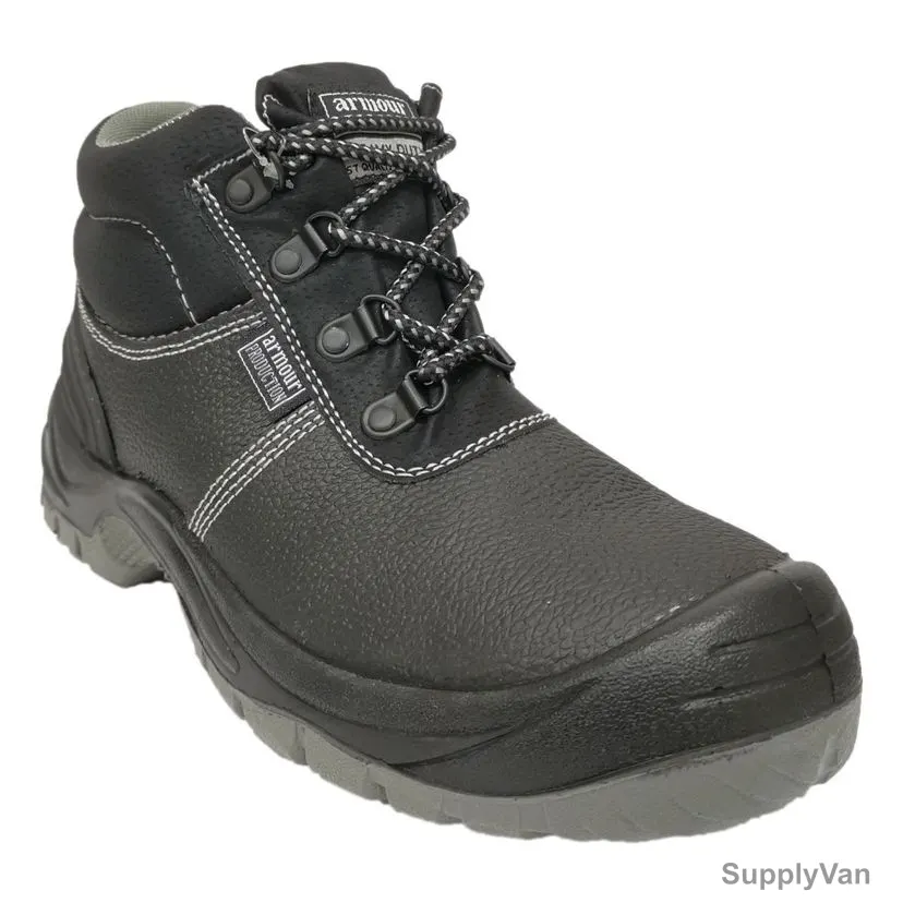 Armour Production Safety Shoes, LY-20, Polyurethane, Size40, Black — image 1