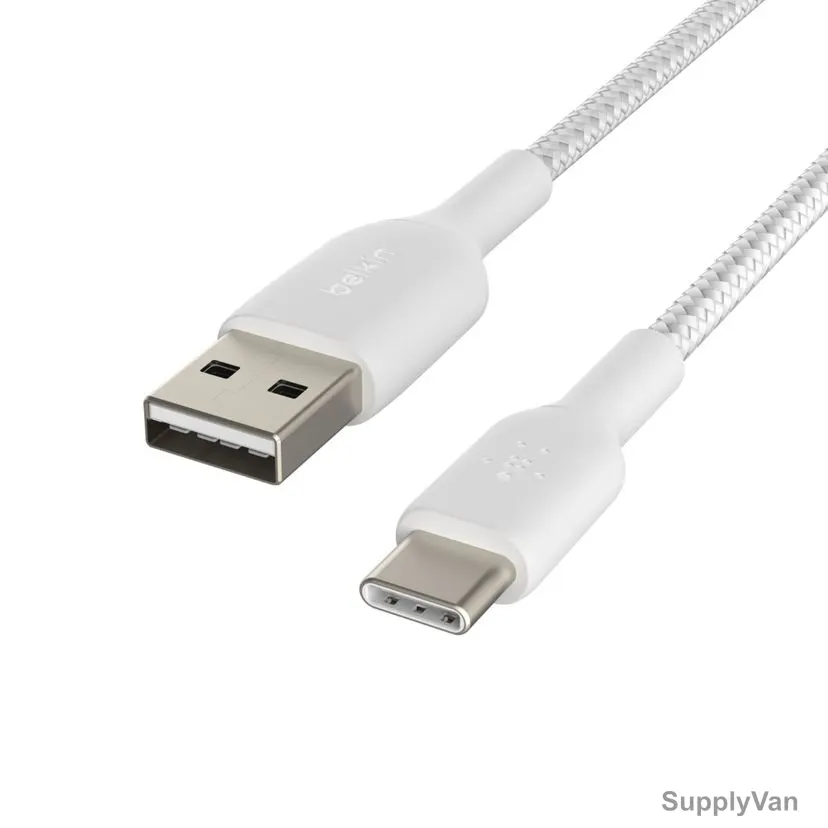 Belkin Boost Charge USB-A to USB-C Cable, CAB002BT1MWH, 1 Mtrs, White — image 1