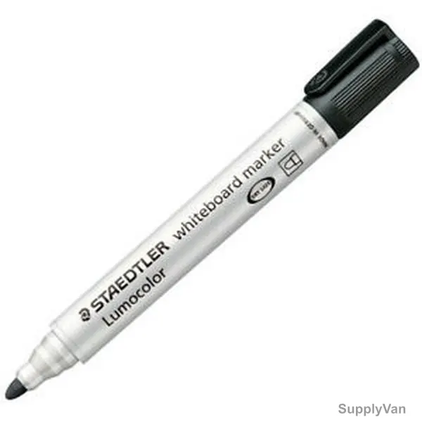 Staedtler Lumocolor White Board Marker, ST-351-09, 2.0MM Tip Size, Black, 10 Pcs/Pack