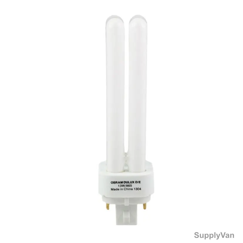 Osram Fluorescent Lamp, Dulux D-E, 13W, G24q-1, 6500K, Cool Daylight — image 1